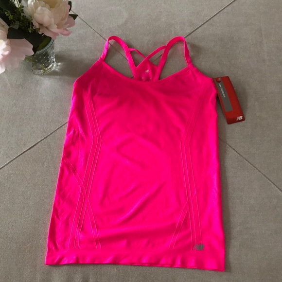 New Balance Tops - New Balance workout tank highlighter pink M NWT